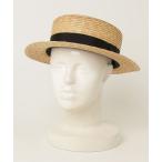 ショッピングストローハット 「SALON adam et rope'」 ストローハット「田中帽子コラボ」 - オレンジ レディース