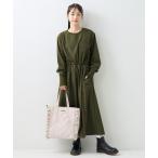 「FREAK'S STORE」 長袖ワンピース フリ- オリーブ レディース