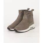 「coca（ANDEX shoes product）」 ハイカットスニーカー 23.5cm グレー レディース