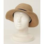 「Athena New York」 リボンストローハット - ブラウン レディース