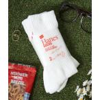 靴下 Hanes（ヘインズ）無地ハーフパイルクルーソックス2足セット/ メンズサイズ レディースサイズ靴下 メンズ レディース