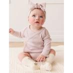  baby [ONLINE ограничение ] длинный рукав корпус костюм Violet Tint| органический хлопок mo Dahl 