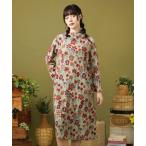 ワンピース Calle de los Jardines フラワージャカードワンピース