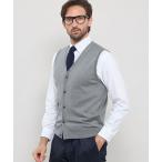 ベスト ジレ 14ゲージウォッシャブルウールベスト メンズ