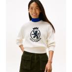 ショッピングHILFIGER ニット セーター バーシティグラフィックモックネックセーター レディース