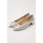 パンプス シャーロットビジューバックルパンプス