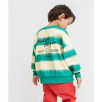ショッピングスプレー トレーナー  「ジュニア対応」スプレー風ボーダートレーナー キッズ 子供服 男の子 女の子