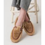 ローファー 「ARTESANOS」ファーライク ベルト ローファー レディース