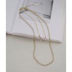 ネックレス ボール×サークル チェーン 3WAY ネックレス レディース