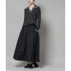 スカート 「撥水加工」ギャザーボリュームスカート