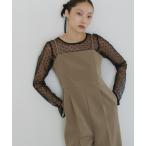 ブラウス シャツ ドットシアートップス / dot sheer tops レディース
