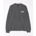 tシャツ 「RUSTY/ラスティー」ピグメント加工ロングTシャツ　バックプリント長袖Tシャツ メンズ レディース