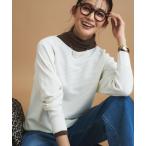 ショッピング体型カバー ニット セーター 「洗える／体型カバー」美シルエットニット レディース