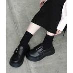 ショッピング秋 ローファー 「Bulue.」2way厚底ローファーサボ レディース