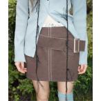 スカート low waist suede mini skirt / ローウエストスエードミニスカート
