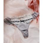 ショーツ キューティーギンガムチェック ペアTバックショーツ