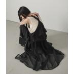 ショッピングミモレ丈 ワンピース タクティカルベストオーガンジージャンスカ