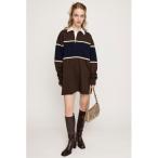 ショッピング秋 ワンピース 「限定展開」RUGBY SHIRT S/OP ラグビーシャツ ショートワンピース 秋服 冬服