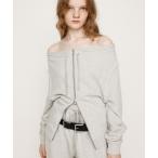 ショッピングオフショルダー トレーナー スウェット OFF SHOULDER SWEAT TOPS オフショルダー スウェット トップス 秋服 冬服 トレーナー レディース