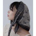 ストール マフラー ヴィンテージアニマル柄スカーフ レディース