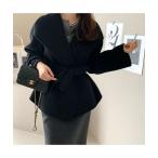 コート アウター ビッグカラーガウンコート レディース