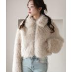 ブルゾン アウター 「25年秋冬新作」フェイクファーコート/ ブルゾン/ ショート丈 レディース