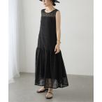 ワンピース 「追加」「洗える」レースティアードワンピース