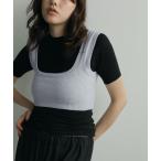 タンクトップ ノースリーブ anuke Velour Knit Tanktop 62520535 レディース