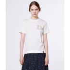 ショッピングtシャツ レディース tシャツ Dロゴ刺繍フライスTシャツ レディース