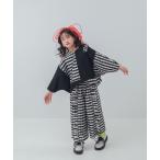 ブラウス シャツ ブロックチェックフリンジドルマンブラウス キッズ 子供服 女の子