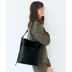 ショッピングバッグインバッグ ショルダーバッグ バッグ リブ　イン　コンフォート　栞里ちゃんとつくった　毎日の相棒　Ａ４サイズもすっぽりのこだわりバケットバッグ「ブラック」 レディ