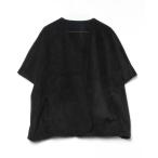 ショッピングポンチョ ベスト ジレ ノーカラー ケープ ポンチョ コート レディース