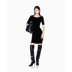 ワンピース 「A|X アルマーニ エクスチェンジ」「ZOZO限定」ストレッチベルベット バックラウンドワンピース