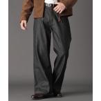 ジーンズ 「LURAKU」Semi-flared Rigid Denim / LURAKU セミフレアリジットデニム メンズ