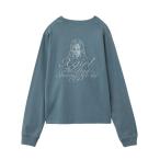 tシャツ CURSIVE LOGO AND FACE FADED L/S TEE レディース メンズ
