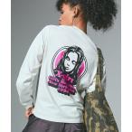ショッピングＴシャツ tシャツ MESSAGE AND FACE CIRCLE LOGO L/S TEE レディース メンズ