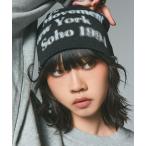 ニット帽 ニットキャップ CHARM ACCENT PRINTED BEANIE レディース メンズ