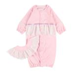 スリーパー ワコールベビー　「ワコール プレミアム」　プレオール　長袖　スタイ付き