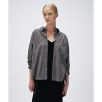 ショッピングスウェード ブラウス シャツ 「セットアップ／手洗い可」フェイクスウェードシャツ レディース