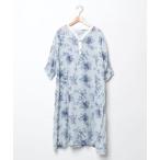 「CAWAII」 「FRENCH PAVE」7分袖ワンピース FREE ブルー レディース