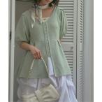 「loin nuit」 半袖ニット FR