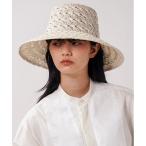 ショッピングストローハット 「La Maison de Lyllis」 ストローハット 57cm ホワイト レディース
