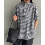 「DANTON」 半袖シャツ 40 ブラ