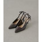 パンプス バックリボンミュール