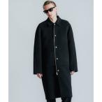 ダウンジャケット ダウン MELTON WOOL COAT メンズ