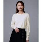 ニット セーター 「洗える/ウール100%」クルーネックウールニット レディース