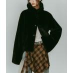 コート アウター 「Knuth Marf」point collar fur coat/brown /ファーコート レディース メンズ