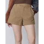 パンツ フェイクスウェードショートパンツ レディース