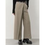 パンツ ベルトハイウエストワイドパンツ レディース