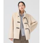 コート アウター シャギー トグルボタン ハーフ コート レディース